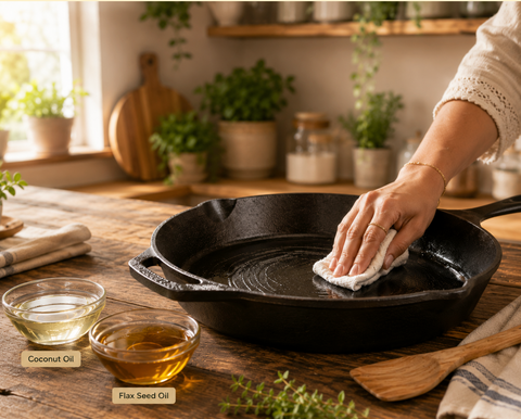 Eco-Friendly Cast Iron Seasoning: Coconut Oil vs. Flaxseed Oil Which One Actually Works?