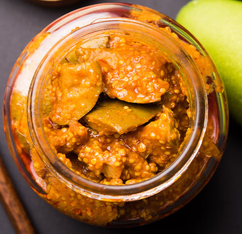 Classic Andhra Avakaya (Raw Mango Pickle)