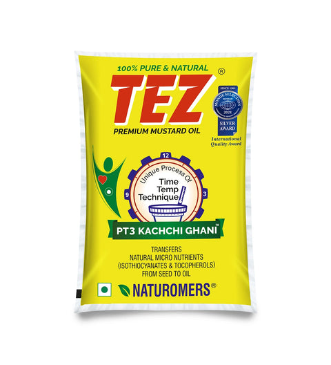 TEZ PT3 Premium Mustard Oil | Rich in Taste | High Pungency